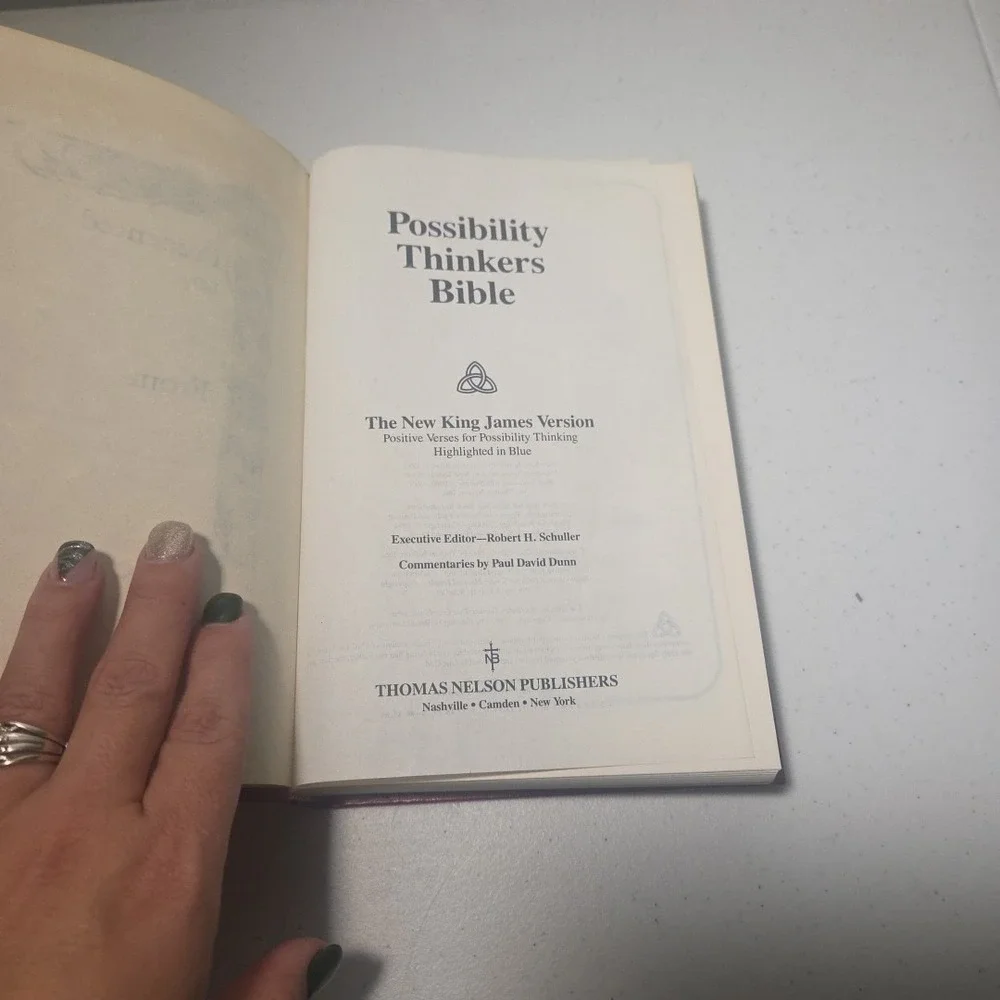 Holy Bible Possibility Thinkers Edition NKJV Thomas Nelson Red Hardcover 1984